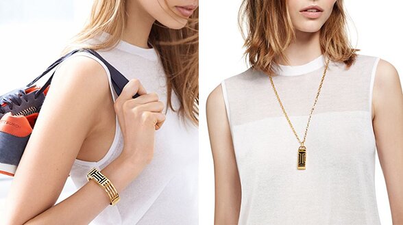 brass collection tory burch